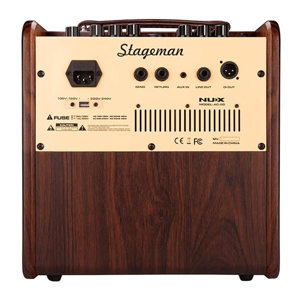 NUX STAGEMAN AC50 ACOUSTIC GUITAR AMP W/ DIGITAL FX