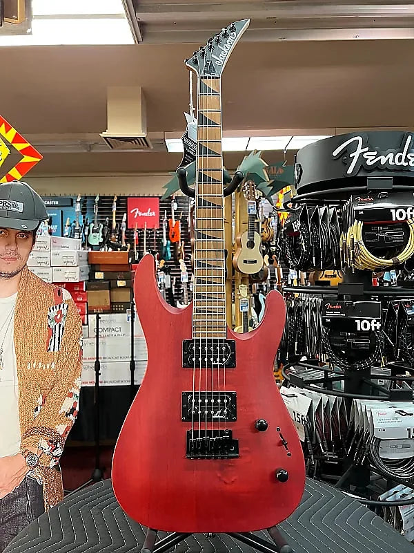 JACKSON JS SERIES DINKY™ ARCH TOP JS24 DKAM-RED STAIN