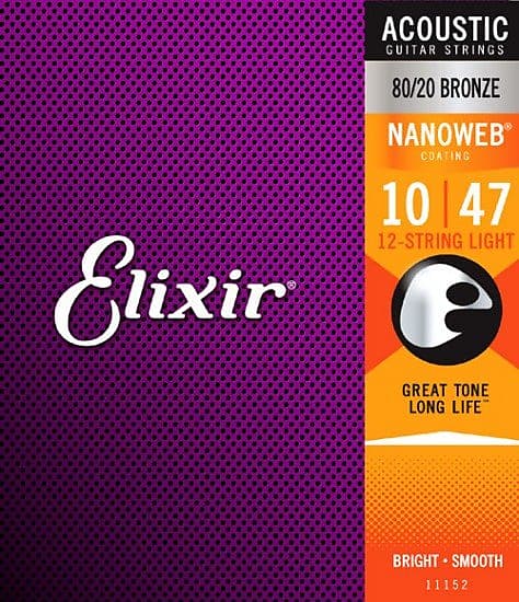 ELIXIR 11152 NANOWEB ACOUSTIC 12-STG LIGHT