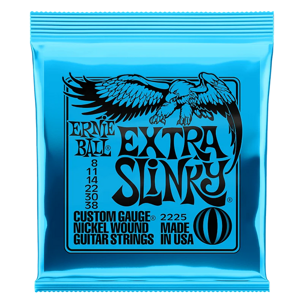 ERNIE BALL EXTRA SLINKY NICKEL WOUND ELECTRIC STRINGS 8-38