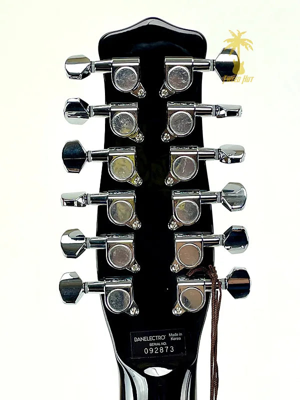 DANELECTRO 59X12 12 STRING SEMI HOLLOWBODY ELECTRIC GUITAR BLACK