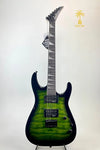 JACKSON JS SERIES DINKY™ ARCH TOP JS32Q DKA HT-TRANSPARENT GREEN BURST
