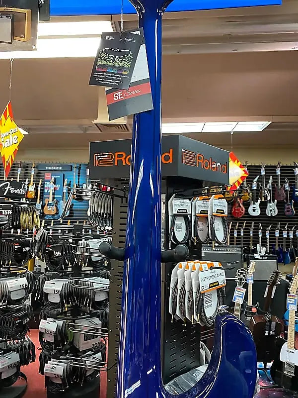 PRS SE KINGFISHER BASS FADED BLUE BURST