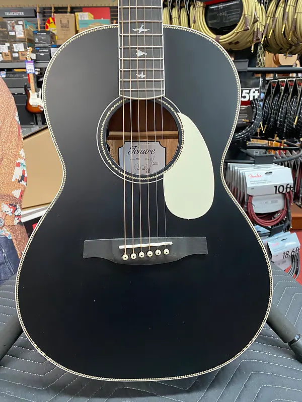PRS P20 SE PARLOR BLACK TOP ACOUSTIC GUITAR