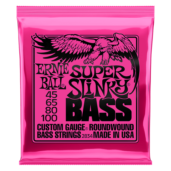 ERNIE BALL BASS SUPER SLINKY BASS STRINGS - 45-105