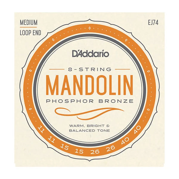 D'ADDARIO EJ74 MANDOLIN STRINGS MEDIUM