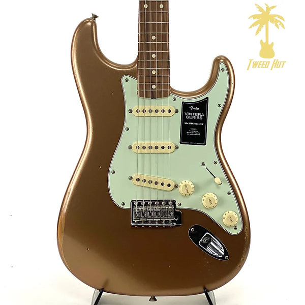 FENDER VINTERA ROAD WORN '60S STRATOCASTER-FIREMIST GOLD